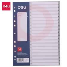 [SEPARADOR 6] Separador Ordem Alfabetica Exxo Ref.80324