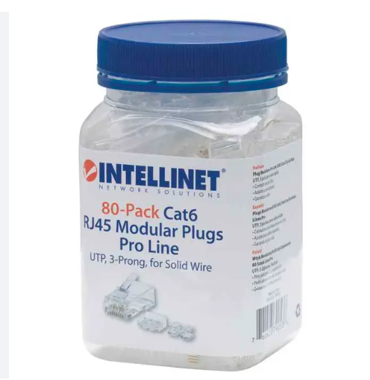 CONECTORES RJ45 CAT6 INELLINET 100UN 